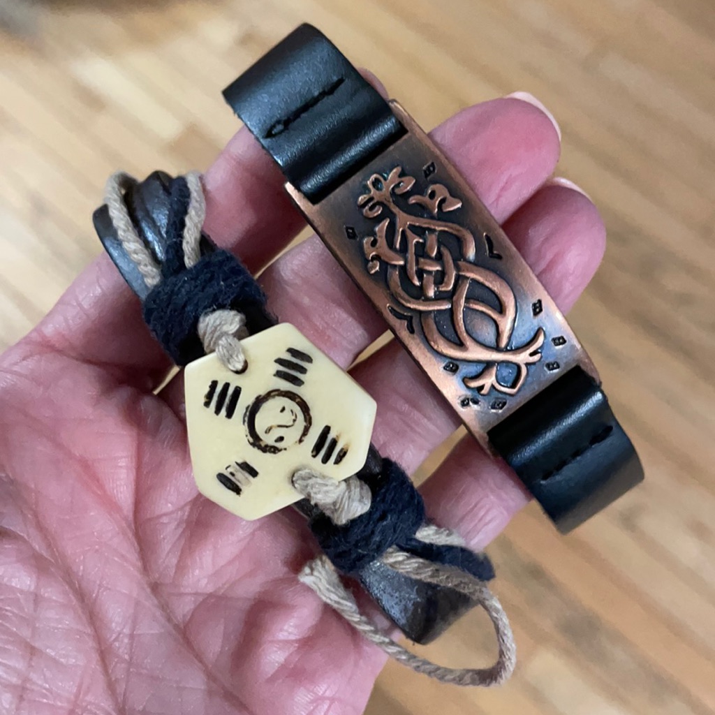 (2) Leather Bracelets Bundle